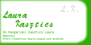 laura kasztics business card